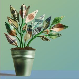 כסף בעציץ